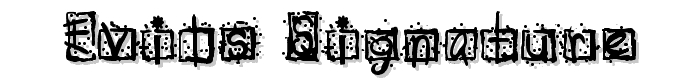 Evils Signature font